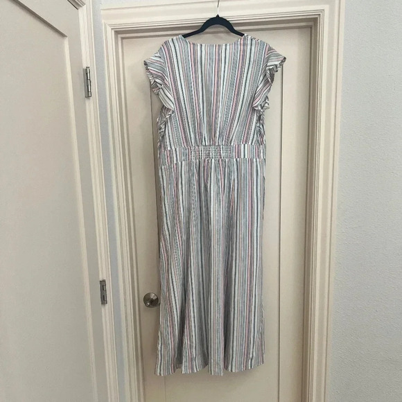 Marine Layer Camilla Midi Dress Multi Striped Size XL NWT - Picture 5 of 15